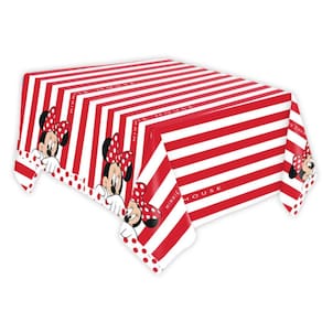 Toalha de Mesa Minnie Mouse Aniversário 220x120cm