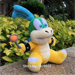 Brinquedo de pelúcia Super Bros Bowser Son Larry Koopa 6 Baby Koopalin