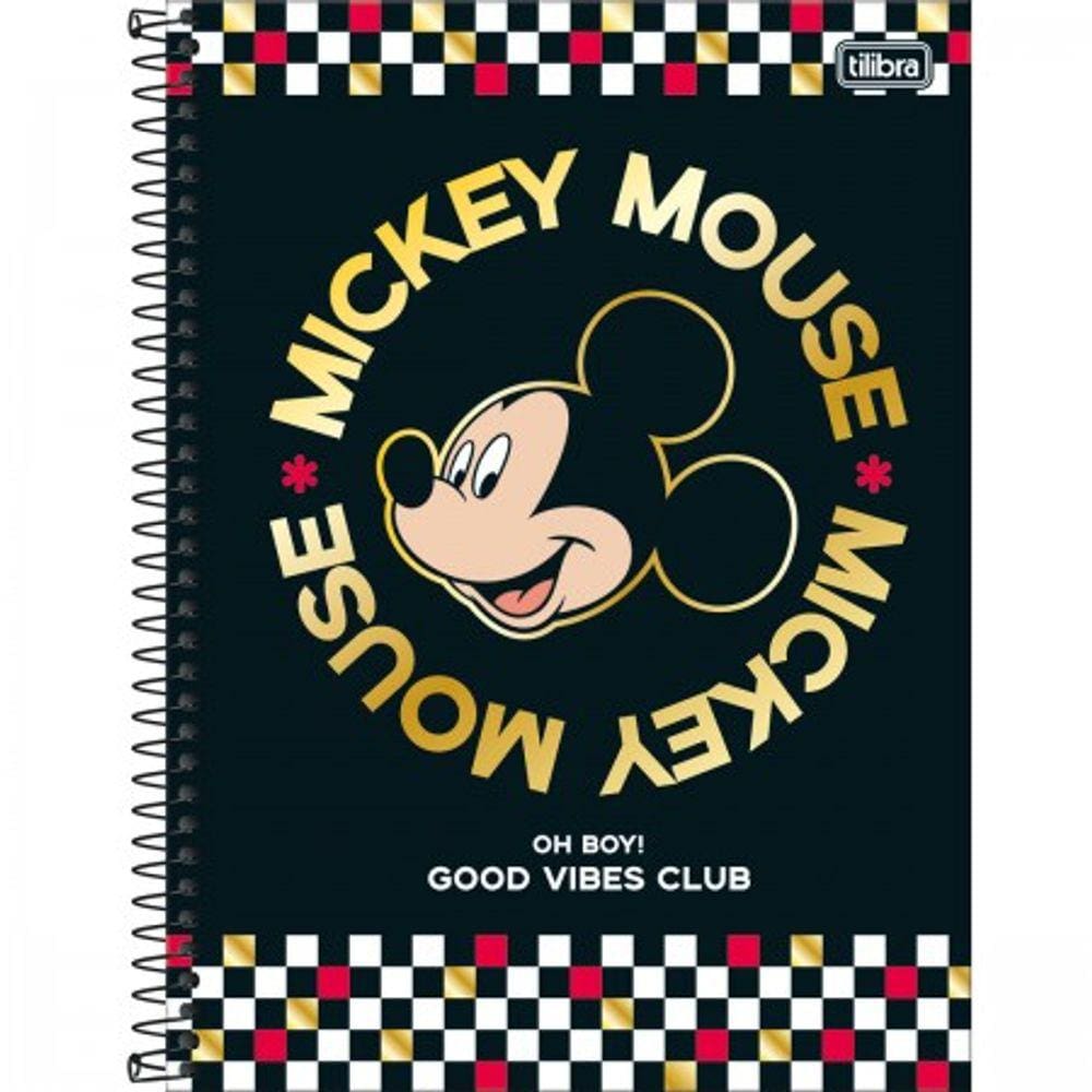 Caderno 10X1 Capa Dura Mickey 160Fls Tilibra
