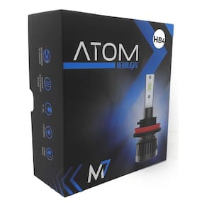 Par Luz Automotiva Farol M7 Encaixe HB4 6000k 32w