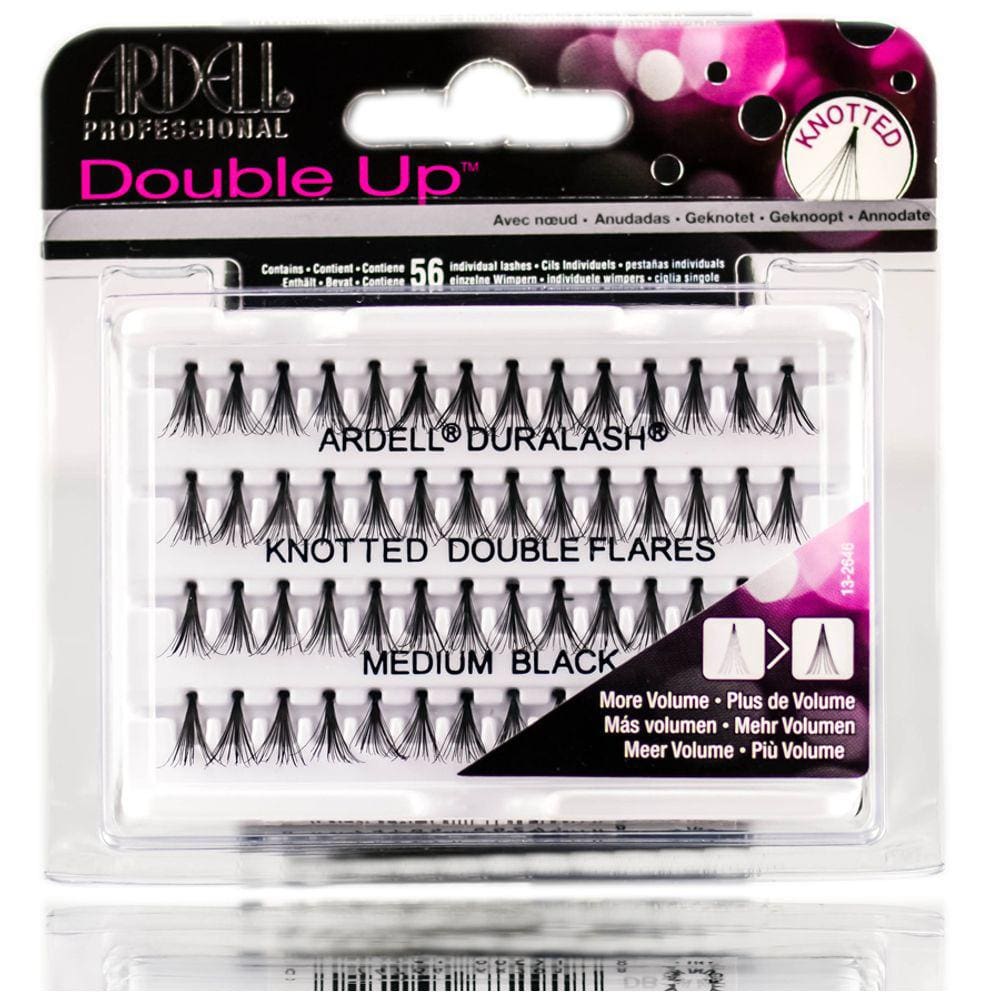 Cílios postiços Ardell Double Up Knotted Medium Black
