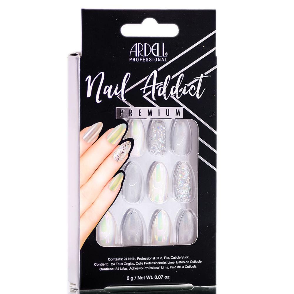 Conjunto de unhas artificiais Ardell Nail Addict Premium Holographic G