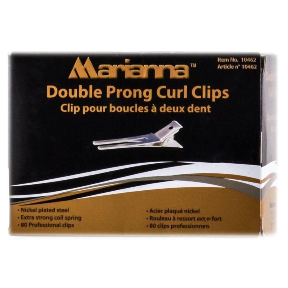 Clips Curl Marianna Double Prong 80 unidades
