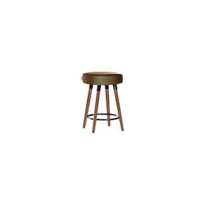 Banco Moderno Pé Palito Roma Slim Camel 50cm