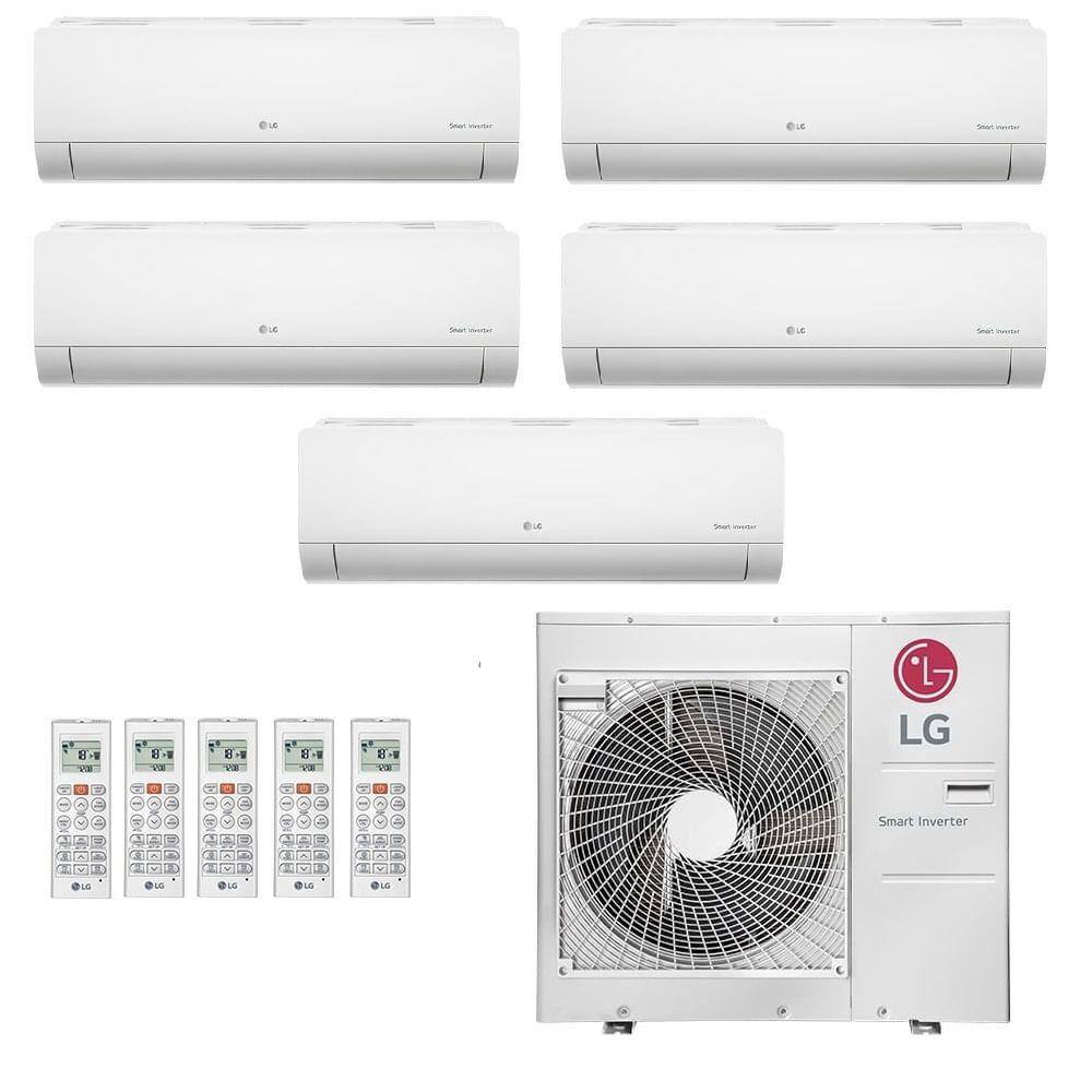 Ar-Condicionado Multi Split Inverter LG 48.000 (3x Evap HW 12.000 + 2x Evap HW 18.000) Quente/Frio 220V - 220V