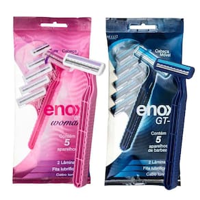 Kit Enox Aparelho De Depilar Gt-2 Woman + Aparelho De Barbear Gt-2