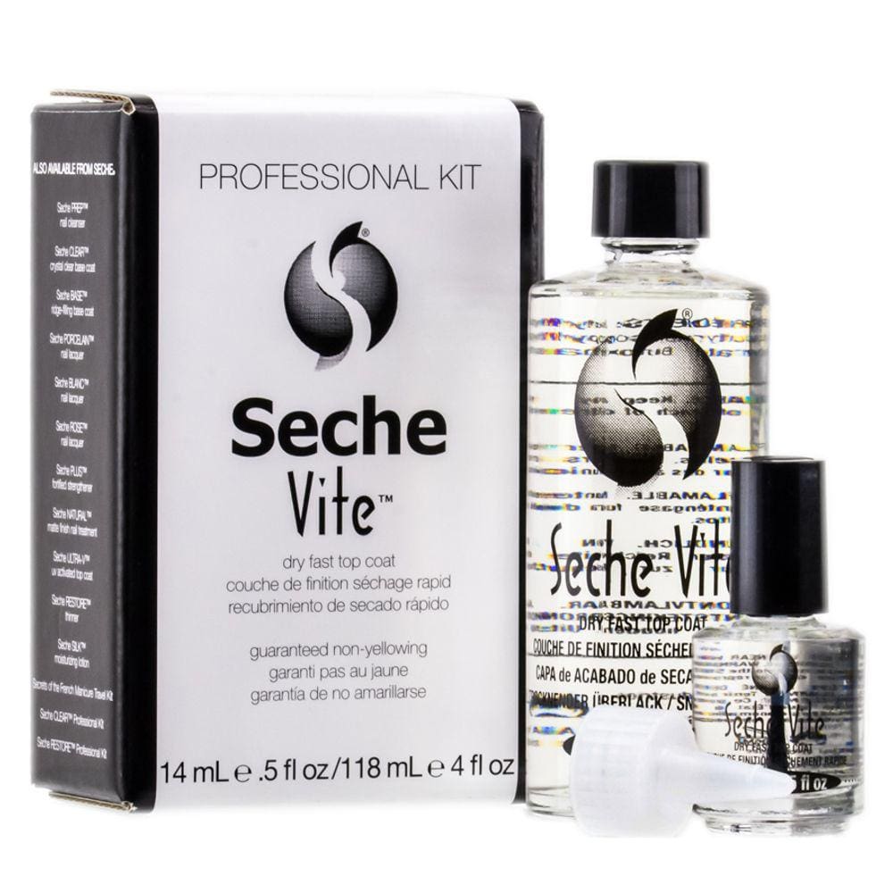 Kit profissional de verniz de unhas Seche Vite Dry Fast Top