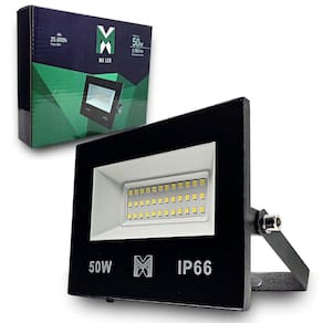 Kit 2 Refletor Led 50W Bivolt Prova D`Água 6500K