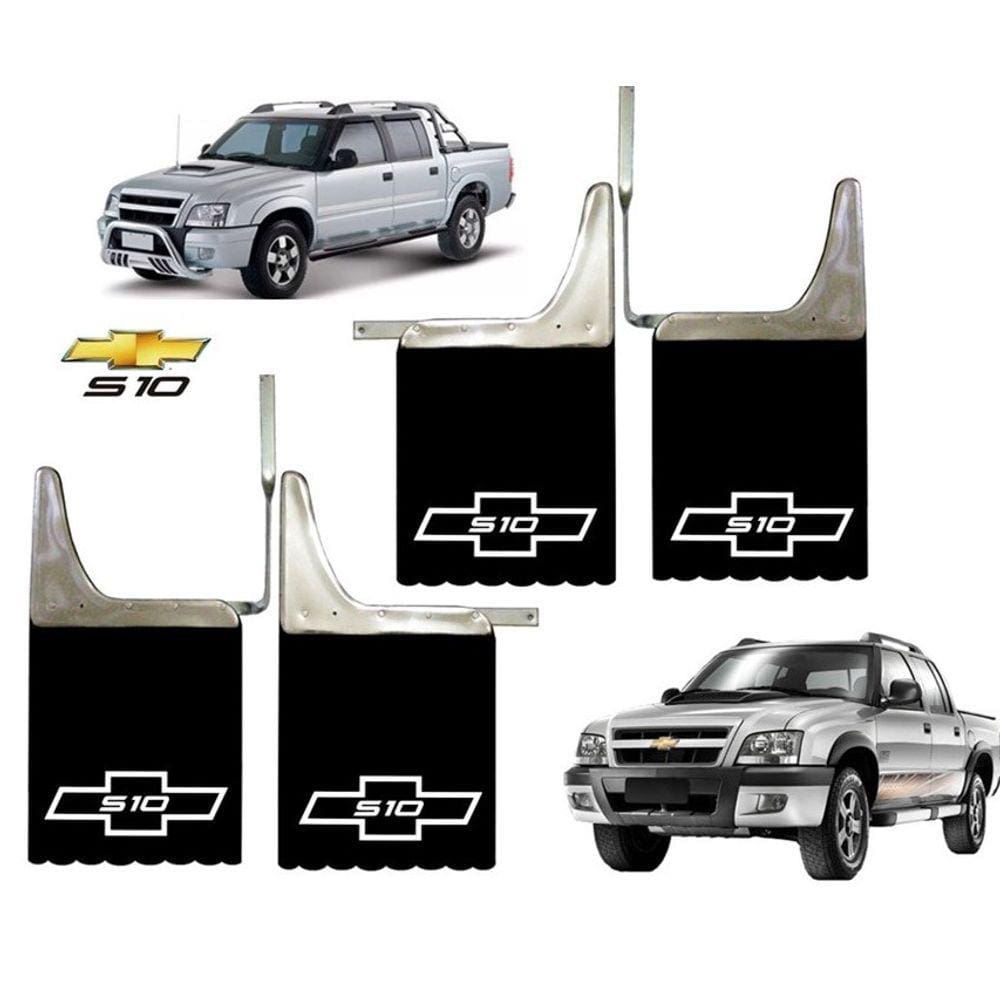 Kit Apara Barro Lameiro Borracha Chevrolet S10 C/logo