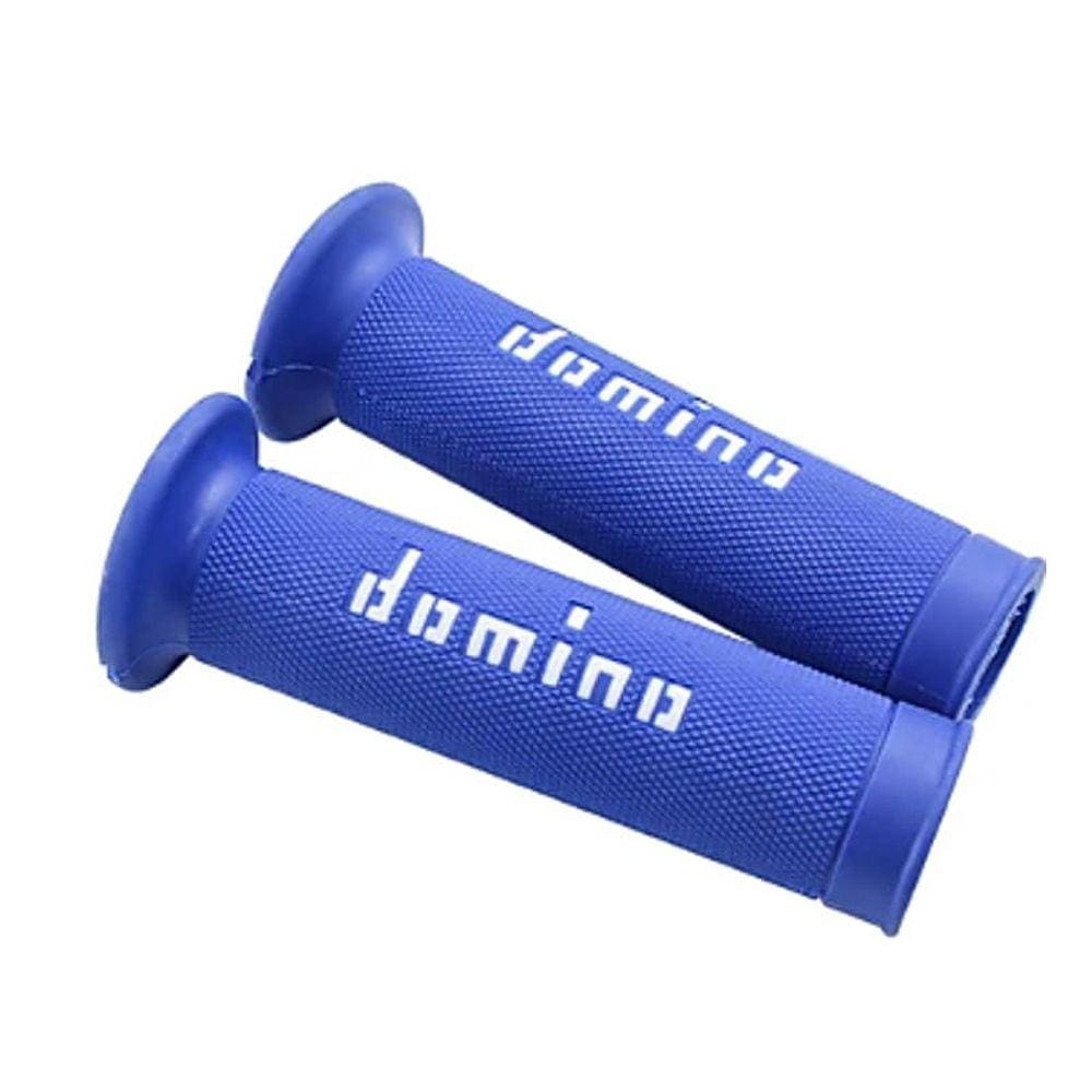 Par Manopla Punho Domino Racing Toda Azul XRE 300 Sahara