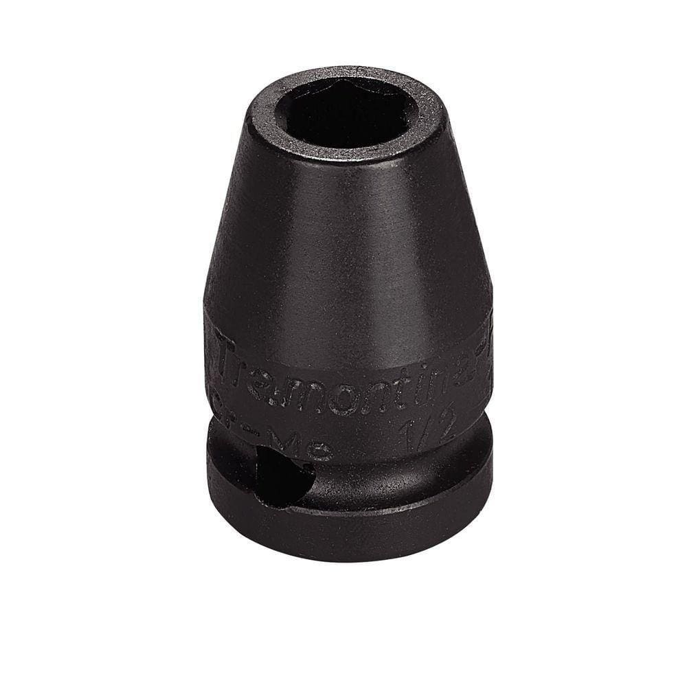 Soquete De Impacto Sextavado Em Aço Cromo Molibdênio 12 Mm - Encaixe 1-2\`\` Pro