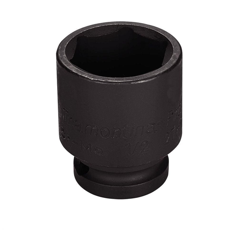 Soquete De Impacto Sextavado Em Aço Cromo Molibdênio 30 Mm - Encaixe 1-2\`\` Tramontina