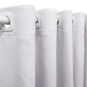 Cortina 2,80x2,30 Sala Quarto Cozinha Tecido Piquet Cor: Branco