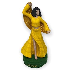 Escultura Cigana Em Resina 11 Cm Umbanda Candomblé