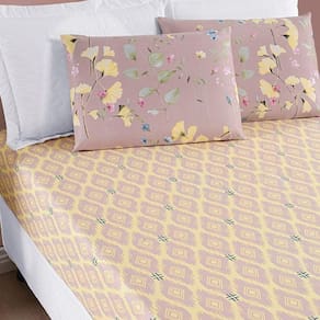Jogo De Cama Lençol Bouti Estampado Solteiro 02 Peças - Lavanda