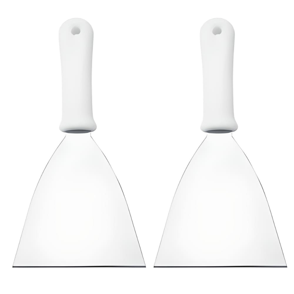 Espátula Reta De Aço Inox Chapeiro Pizza Hambúrguer