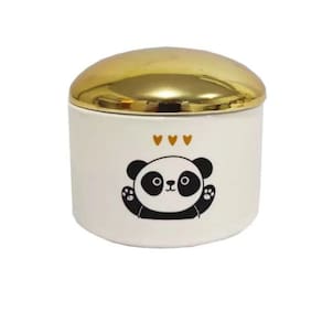 Pote de Cerâmica Decorativo Urso Panda 8x8cm - Wincy