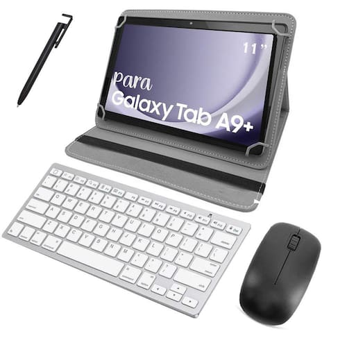 imagem-Melhor Capa Para Tablet A9 Plus 11"+Teclado+ Mouse+ Película