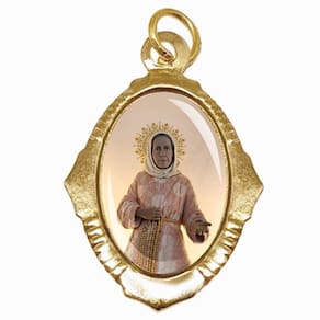 Medalha Chapa Nhá Chica Dourada (2 unidades)