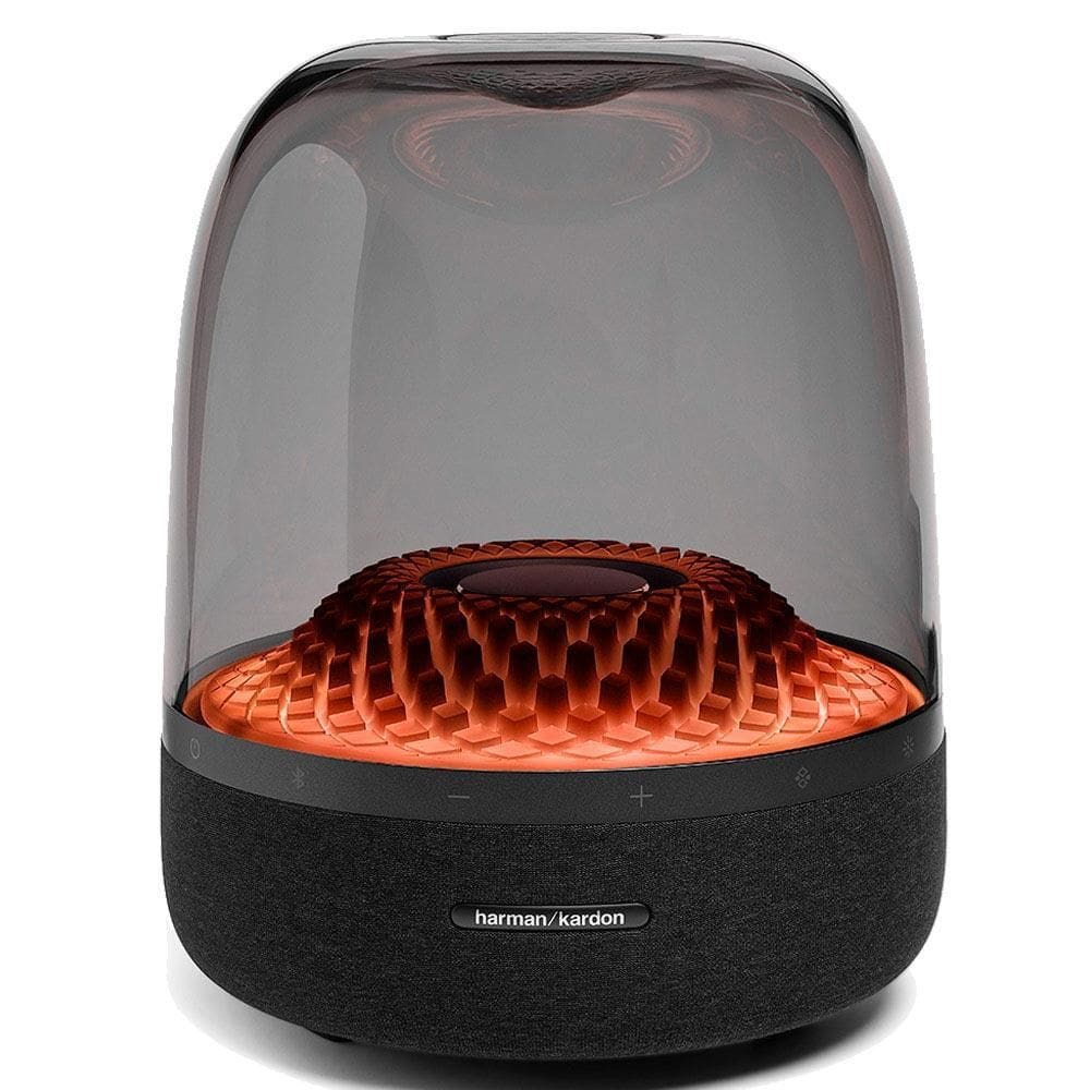 Caixa Bluetooth Harman Kardon com Potência de 2 x 15 W RMS + 1 x 100 W RMS Preto - HKAURAS4BLKBR