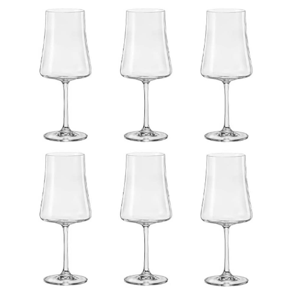 Jogo De 6 Taças De Cristal Vinho 560ml Linha Xtra Bohemia