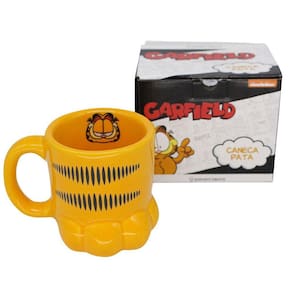 Caneca Garfield Pata Gato 3D Porcelana Oficial Nickelodeon