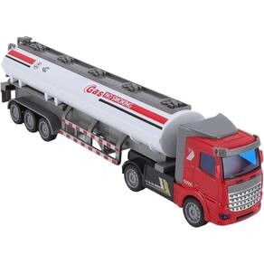 Modelo de caminhão semirreboque RC Pull Back em escala 1/48 para crianças a partir de 3 anos