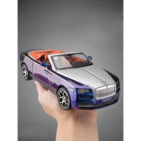 Carro fundido sob pressão Rolls Royce Dawn, modelo Roadster em liga leve em escala 1:24