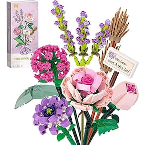 Conjunto de construção de buquê de flores VRBFF Artificial Rose 547 unidades