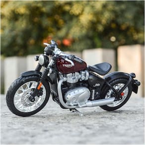 Veículo fundido sob pressão Triumph Bonneville Bob, modelo em escala 1:18