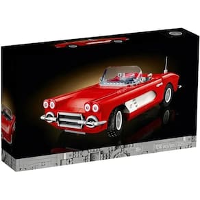 Block Set Vintage Suede Sports Car, modelo de motocicleta com luz