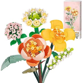 Conjunto de construção de buquê de flores VRBFF Artificial Rose 547 unidades
