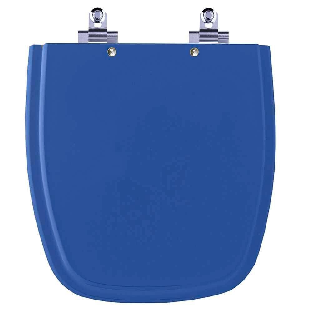 Assento Sanitário Laqueado Soft Close Versato Azul Mineral para vaso Celite