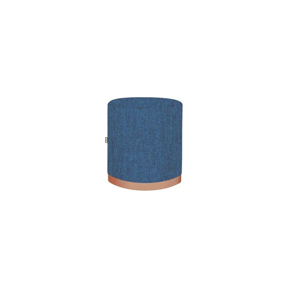 Puff Recepção Coliseu Alto Padrão Azul 50cm