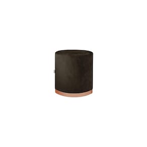 Puff Recepção Coliseu Alto Padrão Marrom Escuro 50cm