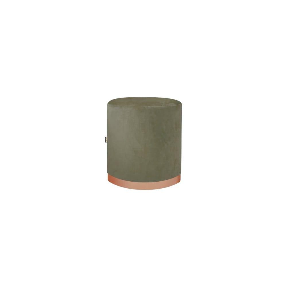 Puff Recepção Coliseu Alto Padrão Bege Claro 50cm