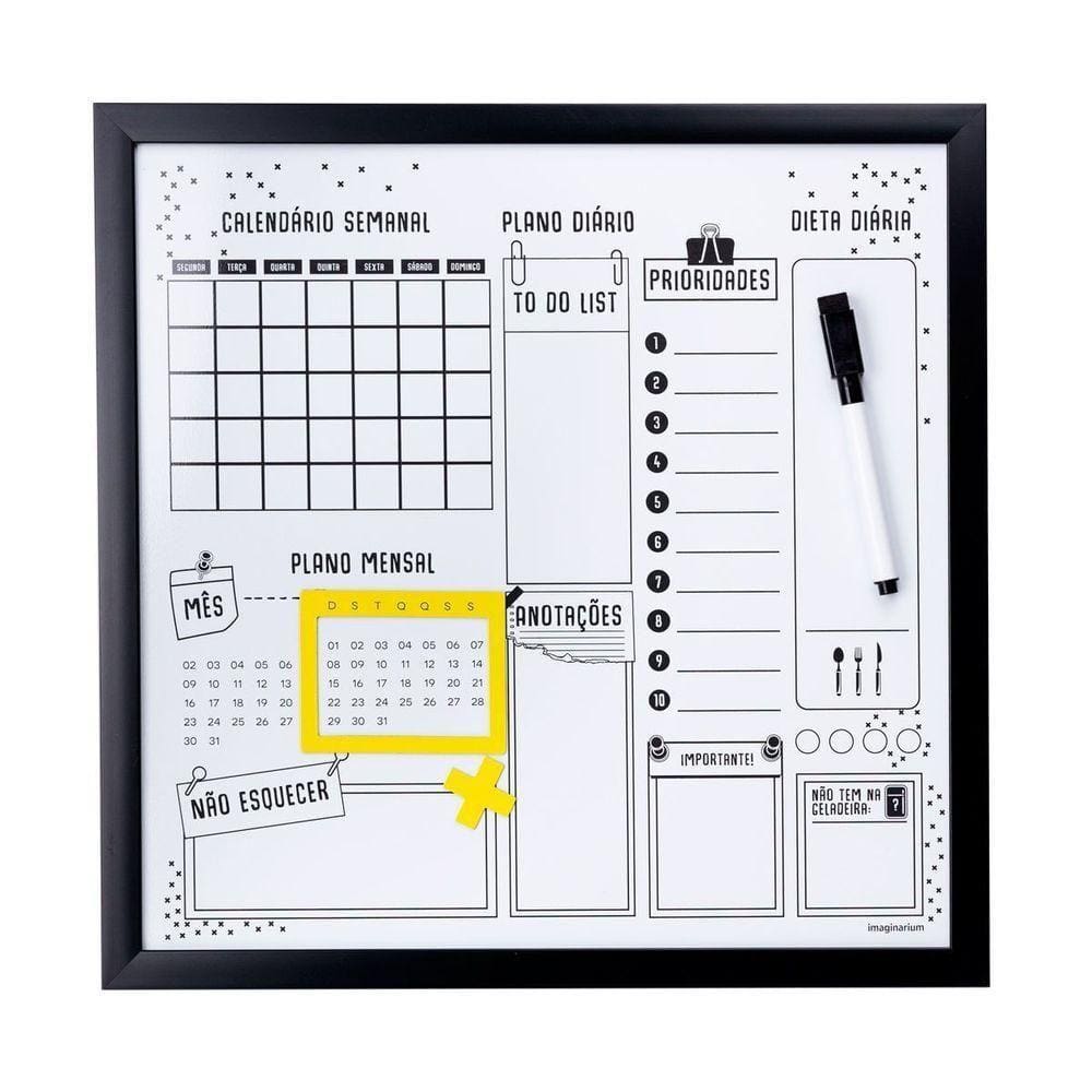 Painel Organizador Semanal Nao Esquecer