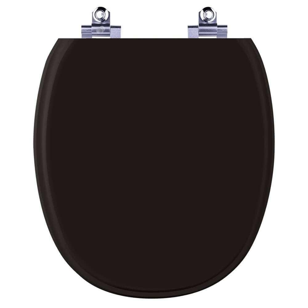 Assento Sanitário Laqueado Soft Close Ascot Preto para vaso Ideal Standard