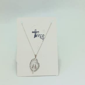 Colar Nossa Senhora Aparecida - Prata