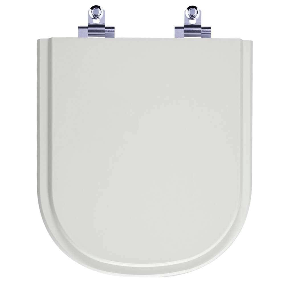 Assento Sanitário Laqueado Soft Close Life Cinza Prata (Cinza Claro) para vaso Celite