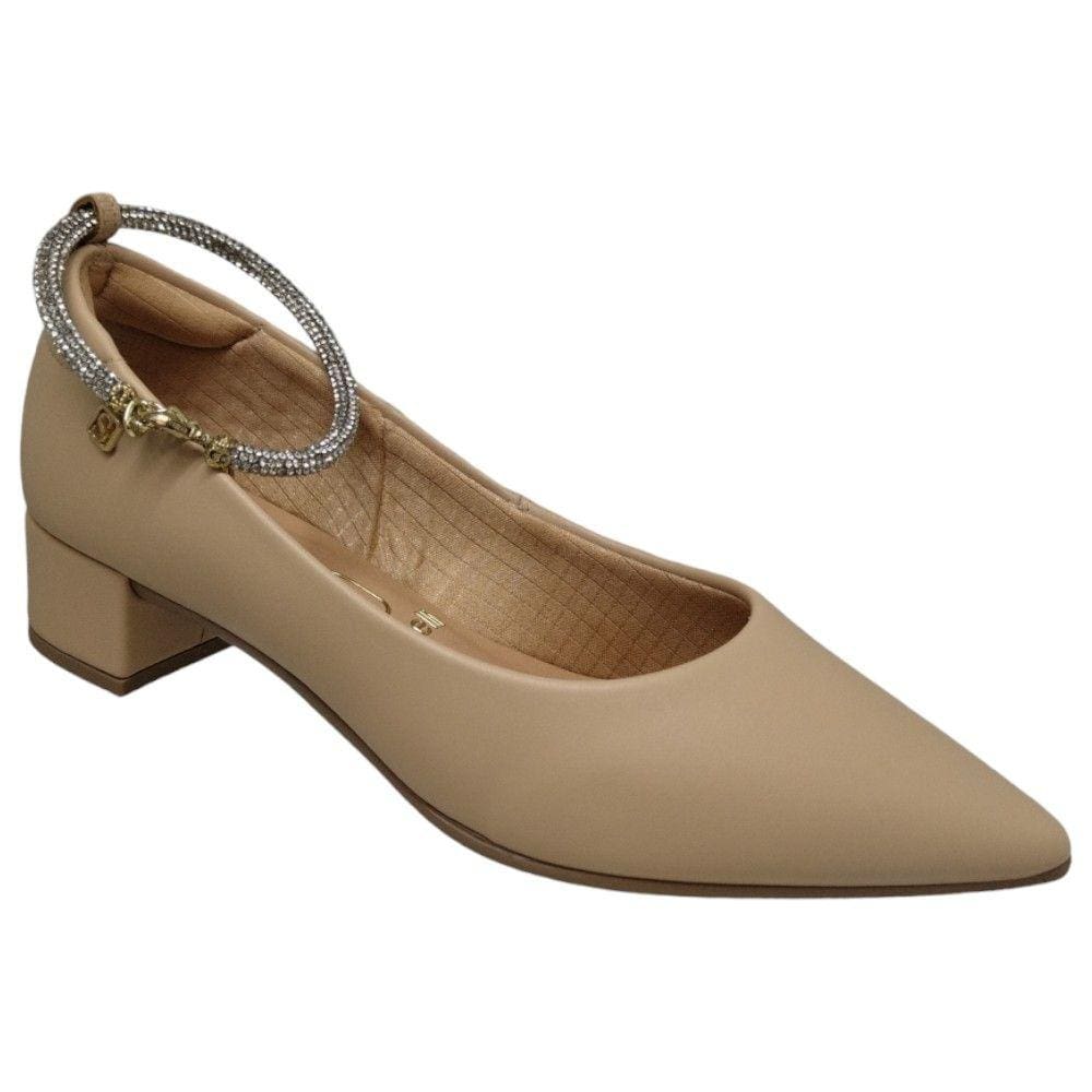 Sapato Bico Fino Santinelli 1474-013-232 Feminino - Nude