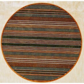 Tapete Veludo 2.00m Redondo Marbella Moderno Kilim Vitral-3 Rayza