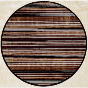 Tapete Veludo 2.00m Redondo Marbella Moderno Kilim Vitral-1 Rayza