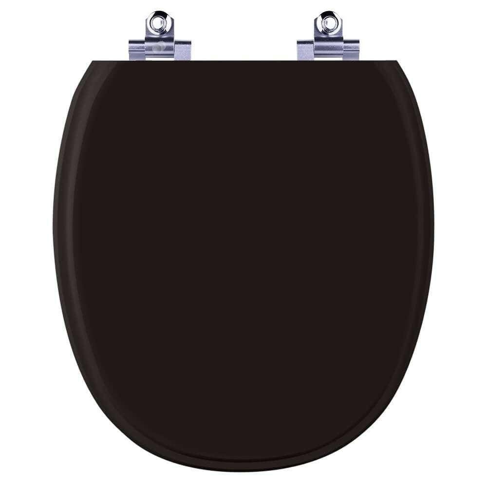 Assento Sanitário Laqueado Soft Close Ascot Preto Para Vaso Ideal Standard
