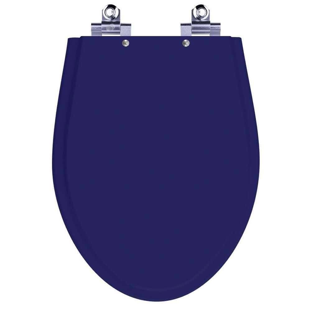 Assento Sanitário Laqueado Soft Close Victoria Cobalto (azul Escuro) Para Vaso Ideal Standard
