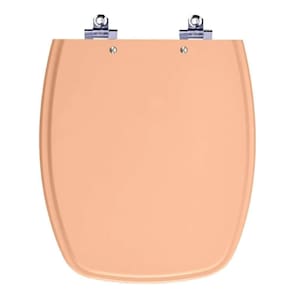 Assento Sanitário Laqueado Soft Close Stylus Pessego 73 Para Vaso Celite