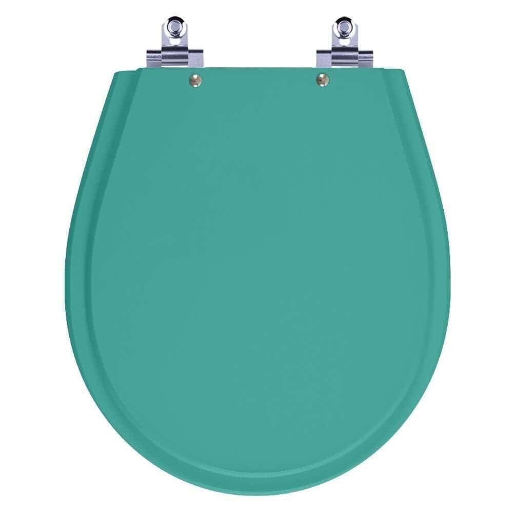 Assento Sanitário Laqueado Soft Close Avalon Aquamarine Para Vaso Ideal Standard