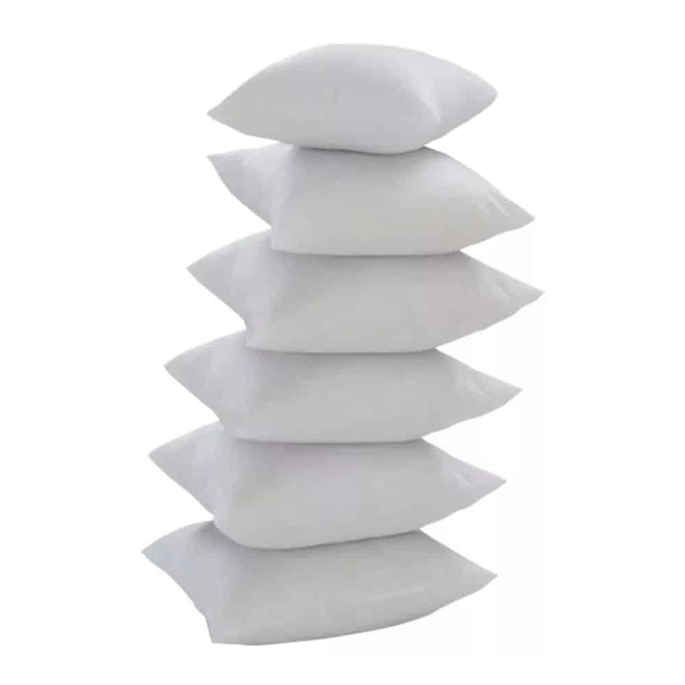 Kit 6 Refil Enchimento 55X55 Para Capa Almofada 50Cm Macio