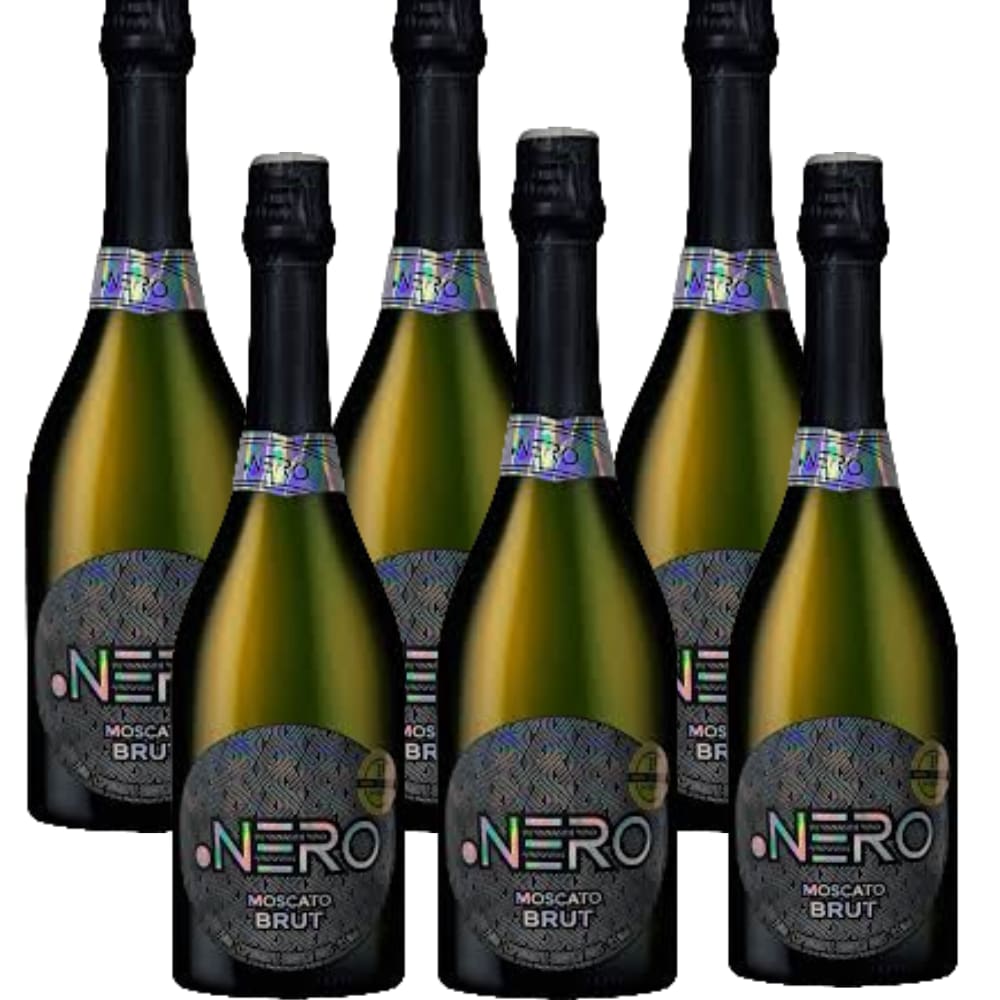 Caixa 6 Espumante Cult Brut Moscato Branco Ponto Nero 750 ml