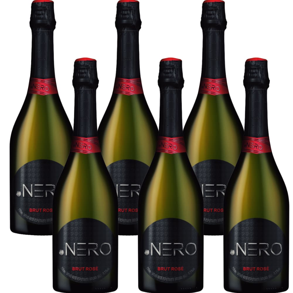 Caixa 6 Espumante Brut Rosé Ponto Nero Cult 750 ml